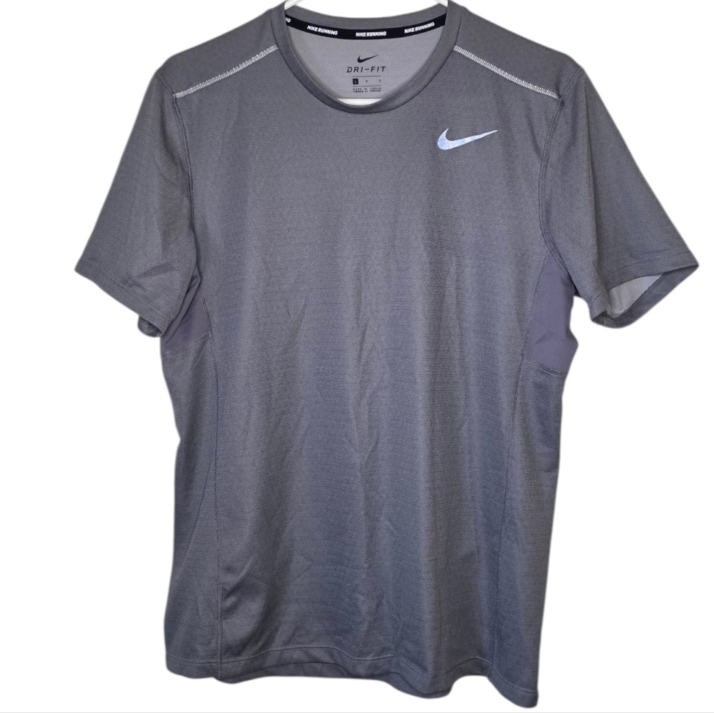 Nike Dri-Fit Men's Running Shirt Gray Size Large